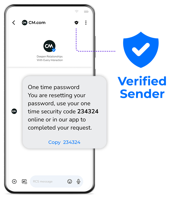 verified sender rcs messaging