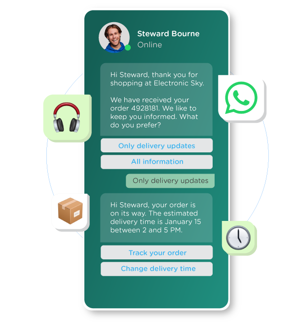 WhatsApp Business for Tracking and Order Updates 